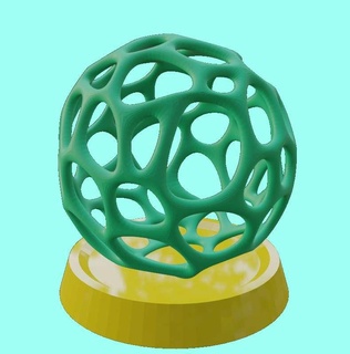 Voronoi esfera 3d print model - Mito3D