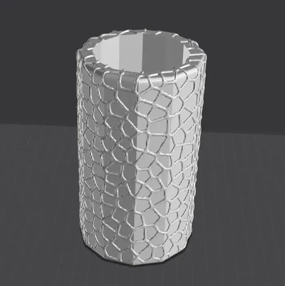 voronoi vase 1 3d models download creality cloud 3d print model - Mito3D