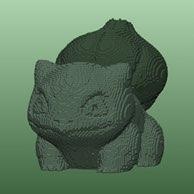 voxel bulbasauro brinquedos jogos 3d print model - Mito3D