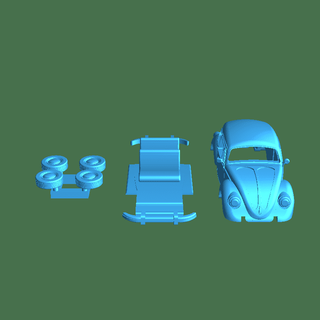 vw beetle 3d models download creality cloud Vehicle Parts 3d print model - Mito3D