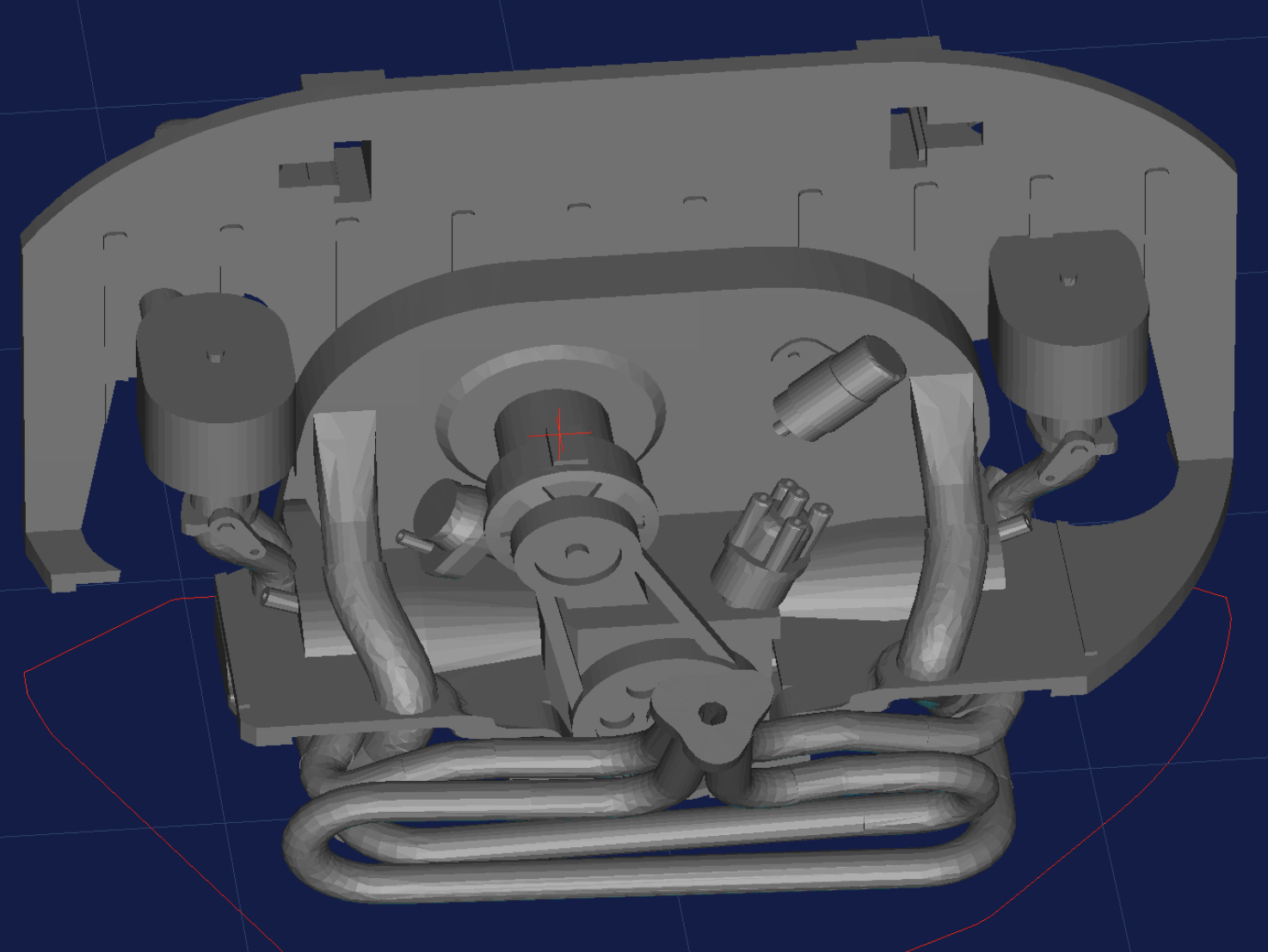 vw escarabajo motor vehiculos 3D print model - Mito3D