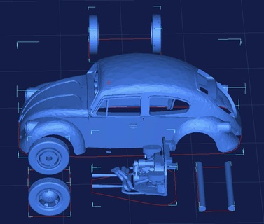 vw beetle Vehicles 3d print model - Mito3D