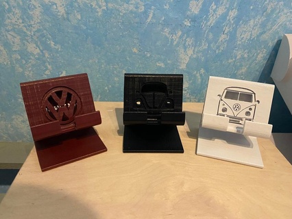 vw logo bus beetle phone stands Others 3d print model - Mito3D