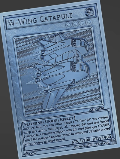 w wing catapulta yu gi oh 3d modelos baixar crialidade nuvem 3d print model - Mito3D