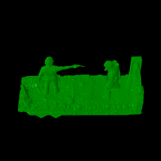 caminando muerto embarcación 3d print model - Mito3D