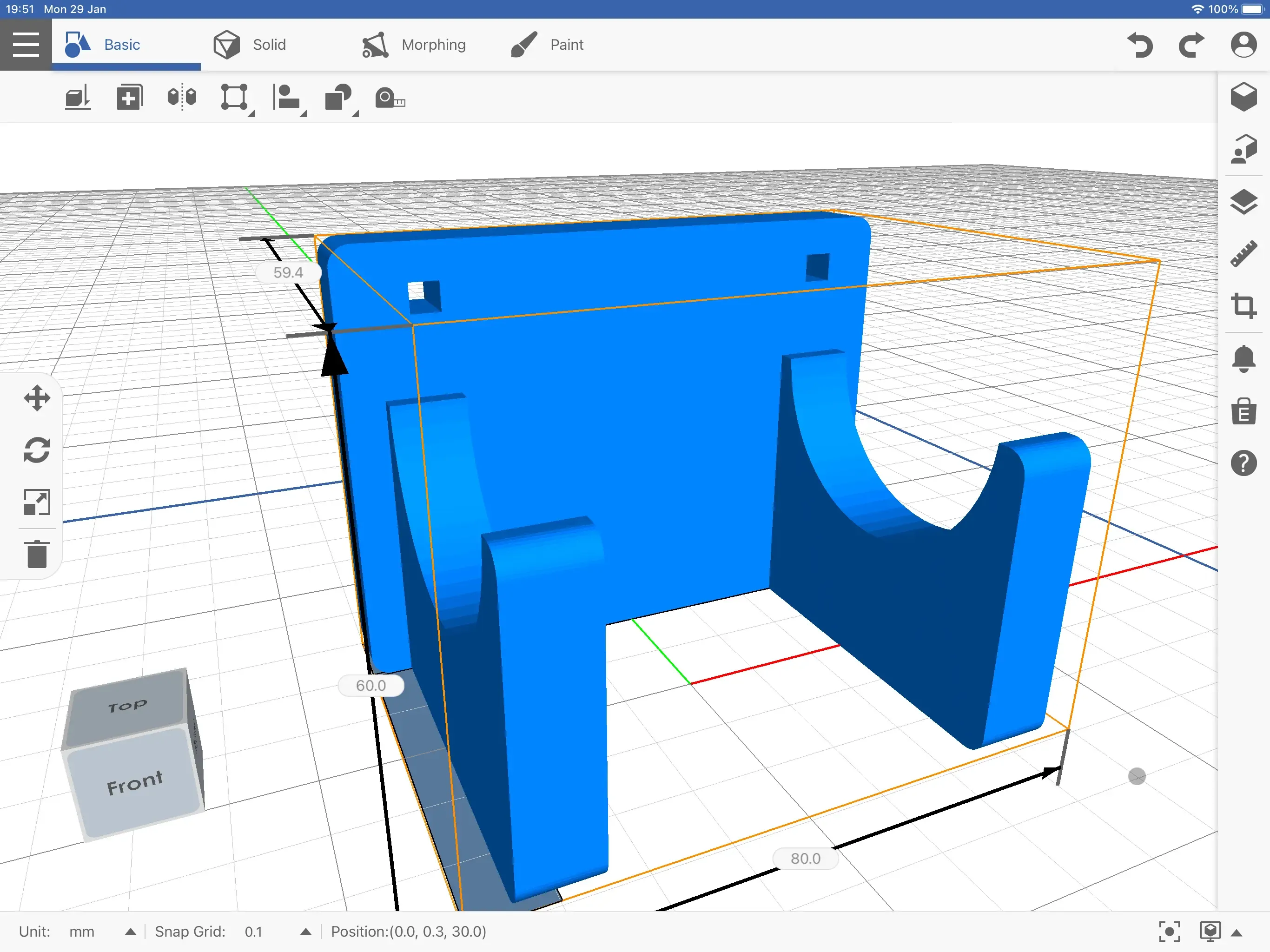 mauer halterung 3d modelle download realität wolke 3D print model - Mito3D