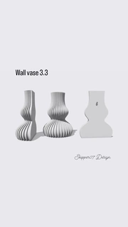 wall vase 33 Flowers 3d print model - Mito3D