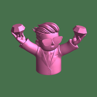 wallstreetbets diamond hands Fictional Characters 3d print model - Mito3D