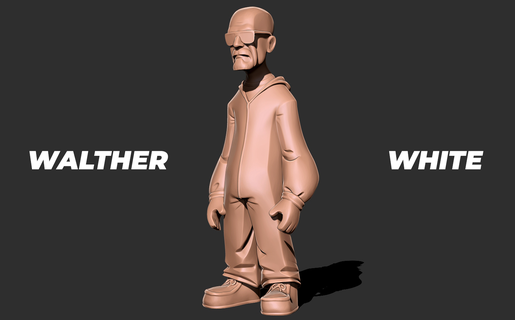 walther white - breaking bad 3d print model models download creality cloud Fictional Characters 3d print model - Mito3D