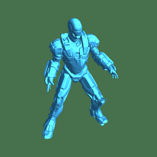 guerre machine fictif personnages 3d print model - Mito3D