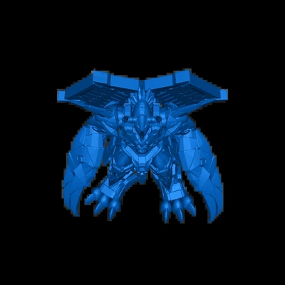 wargreymon 3d modelos descargar crealidad nube 3d print model - Mito3D