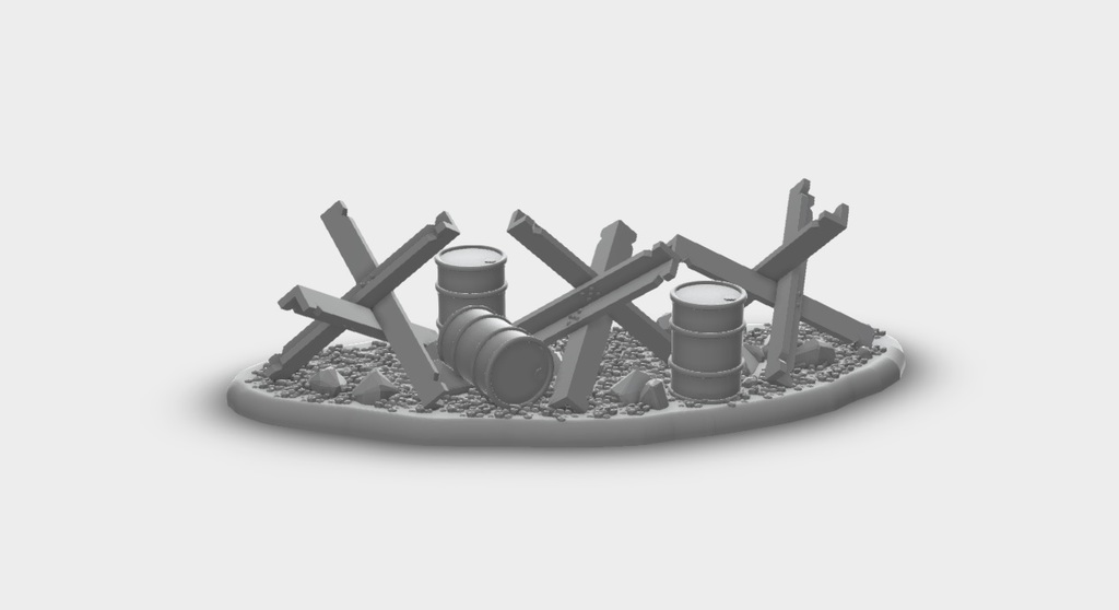 warhammer 30k 40k - tank trap Workshop & Tools 3D print model - Mito3D