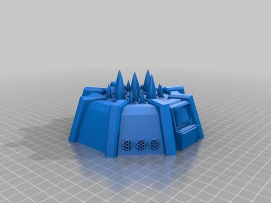 martelo guerra 40k míssil base 3d modelos baixar crialidade nuvem 3d print model - Mito3D