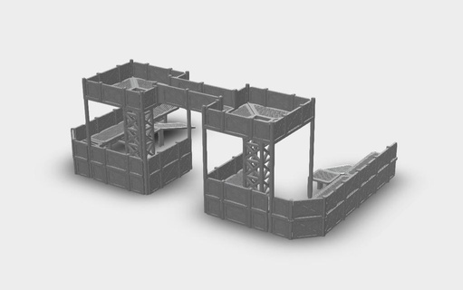 warhammer 40k outpost - add-on medium Workshop & Tools 3d print model - Mito3D