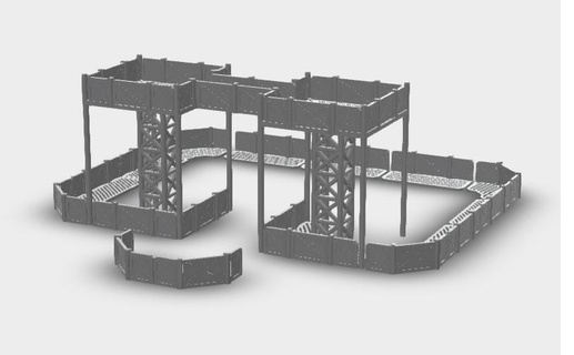 warhammer 40k outpost - smal Workshop & Tools 3d print model - Mito3D