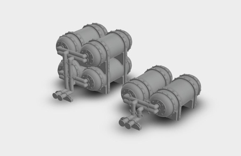 marteau guerre 40k terrain industriel réservoir atelier outils 3d print model - Mito3D