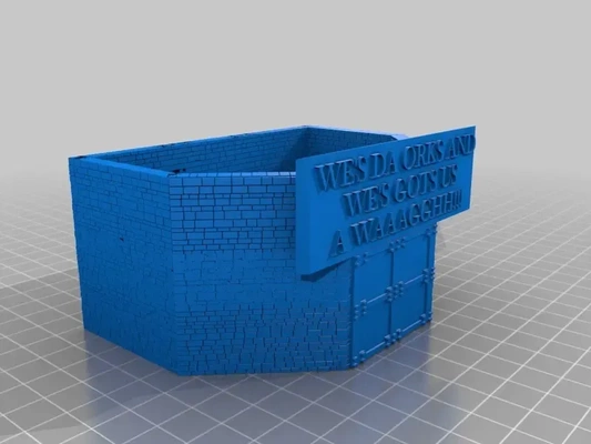 warhammer ork bunker 3d models download creality cloud 3d print model - Mito3D