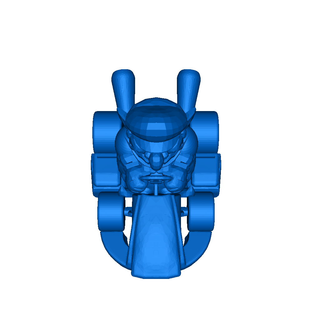 wario kart 3D print model - Mito3D