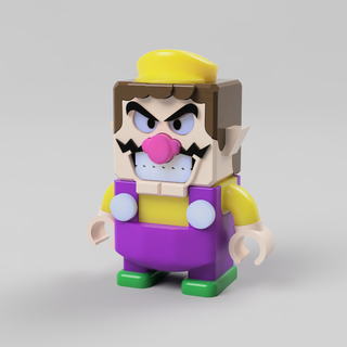 wario lego style 3d models download creality cloud Others 3d print model - Mito3D