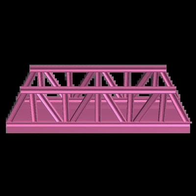 warren truss bridge 3d models download creality cloud 3d print model - Mito3D