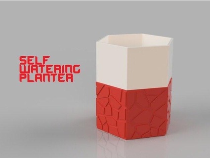 watering planter Workshop & Tools 3d print model - Mito3D