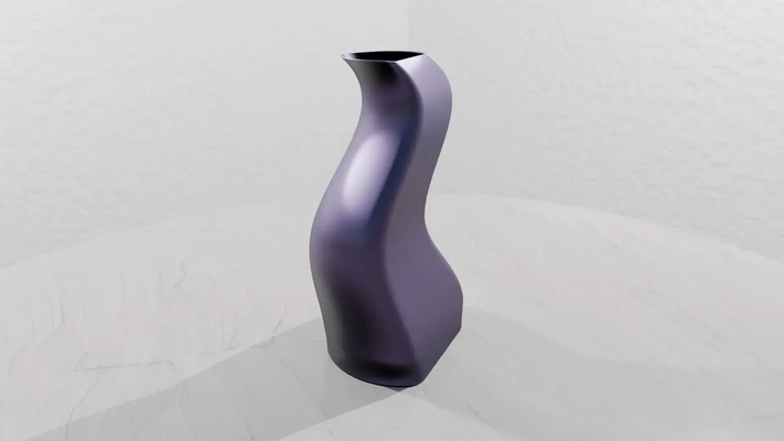 wave vase 3d models download creality cloud 3d print model - Mito3D