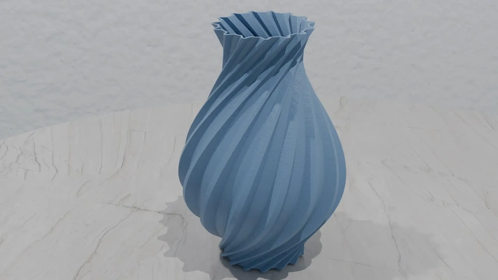 wave vase 3d models download creality cloud 3d print model - Mito3D