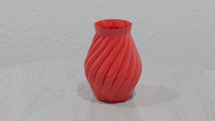 wave vase 3d models download creality cloud 3d print model - Mito3D