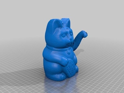 winken Katze 3d print model - Mito3D