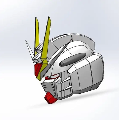 wearable robot helmet 3d models download creality cloud robots 3d print model - Mito3D