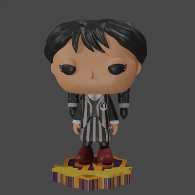 çarşamba addams funko netflix versiyon 3d modeller indir creality bulut 3d print model - Mito3D