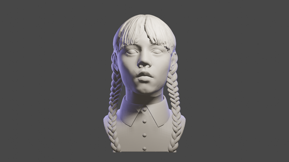 Mittwoch Merlin mi Rollen Skulpturen kulturell Relikte 3d print model - Mito3D