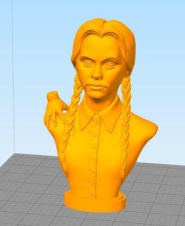 wednesday Fictional Characters 3d print model - Mito3D