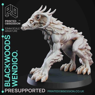 wendi-go - undead monster presupported 32mm scale Monsters 3d print model - Mito3D