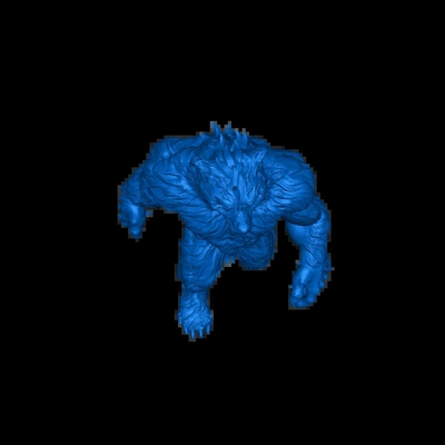 hombre oso caminando 3d modelos descargar crealidad nube 3d print model - Mito3D