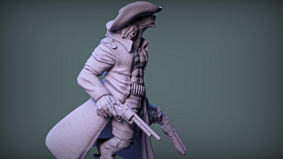 mannaro pistolero personaggi 3d print model - Mito3D