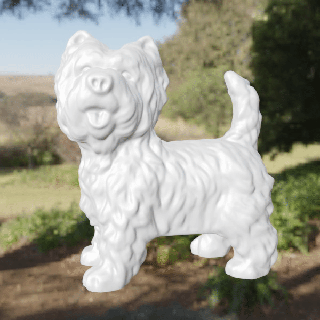 west highland white terrier Mammal 3d print model - Mito3D