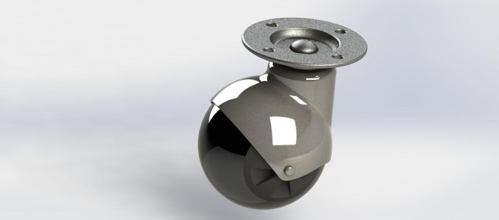 wheel caster ball sale 75 - Gadgets & Electronics 3d print model - Mito3D