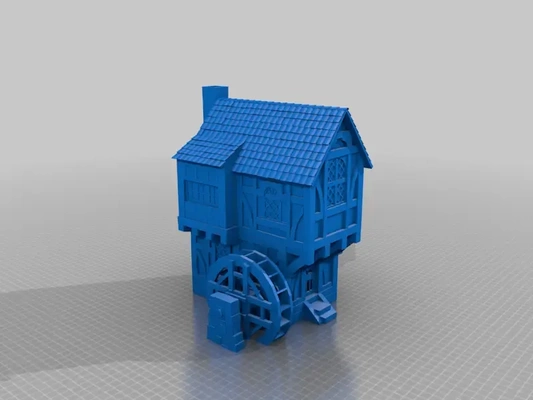 roue maison terrain 3d modèles télécharger créalité nuage 3d print model - Mito3D