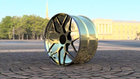 ruota cerchio veicoli 3d print model - Mito3D
