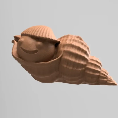 buccin bulot coquille coquillage 3d modèles télécharger créalité nuage 3d print model - Mito3D