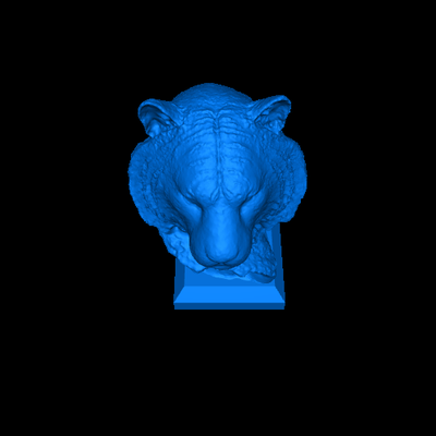 white tiger statue 3d modelli scarica creality nube 3d print model - Mito3D