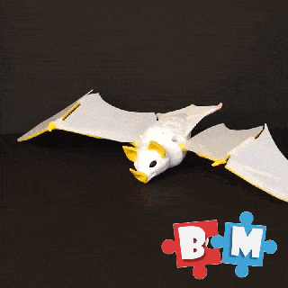 bianca pipistrello bestia mescolare animali 3d print model - Mito3D