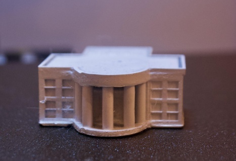 Weiß Haus Architektur Landschaft 3d print model - Mito3D