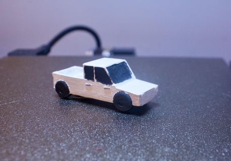 beyaz kamyon Araçlar 3d print model - Mito3D