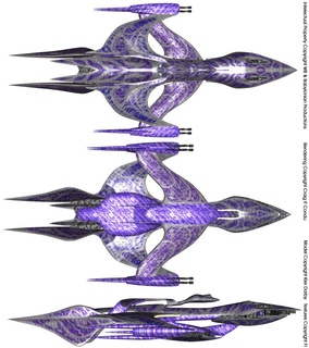 estrela branca Babilônia 5 3d modelos baixar crialidade nuvem aeronave 3d print model - Mito3D