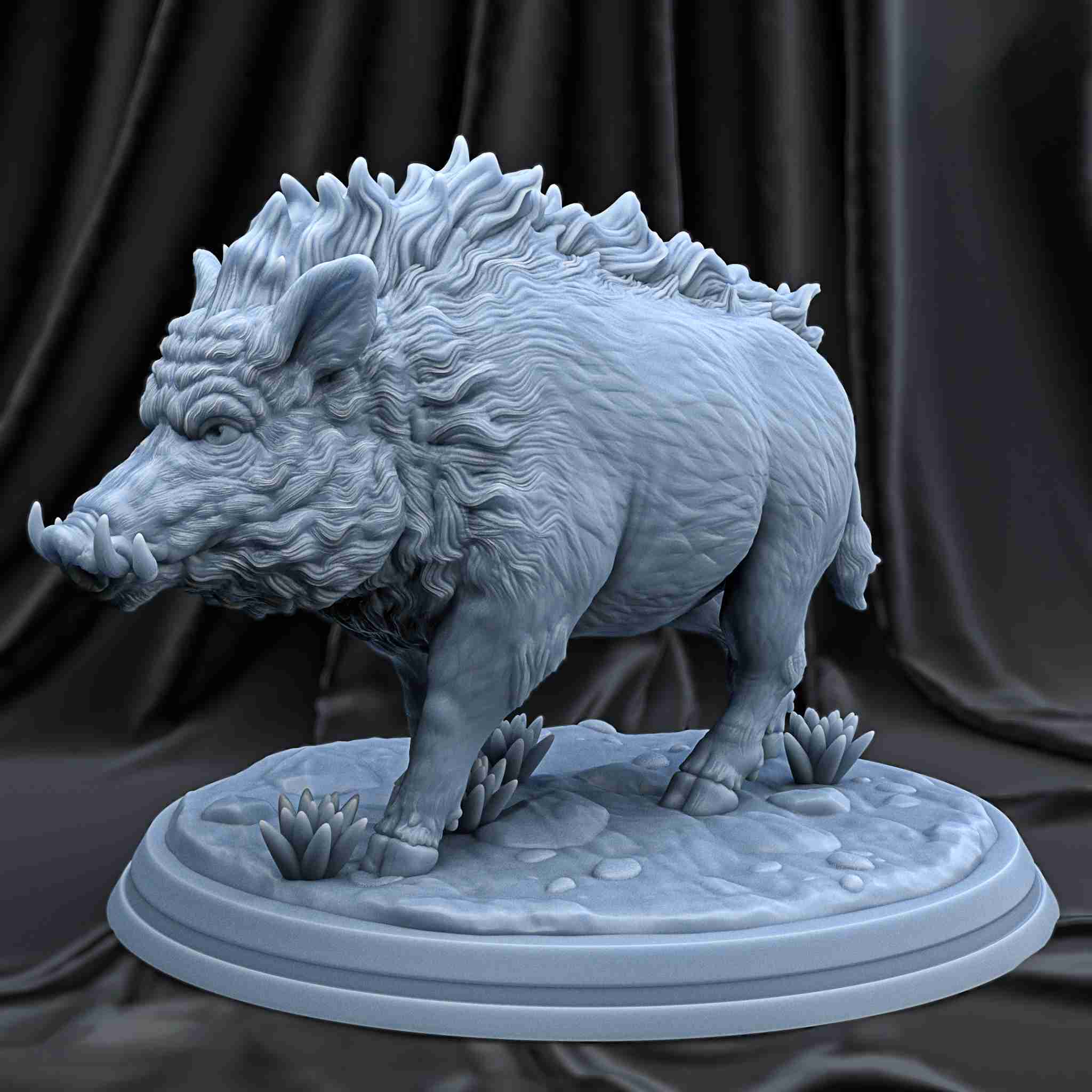 salvaje Jabali mamífero 3D print model - Mito3D