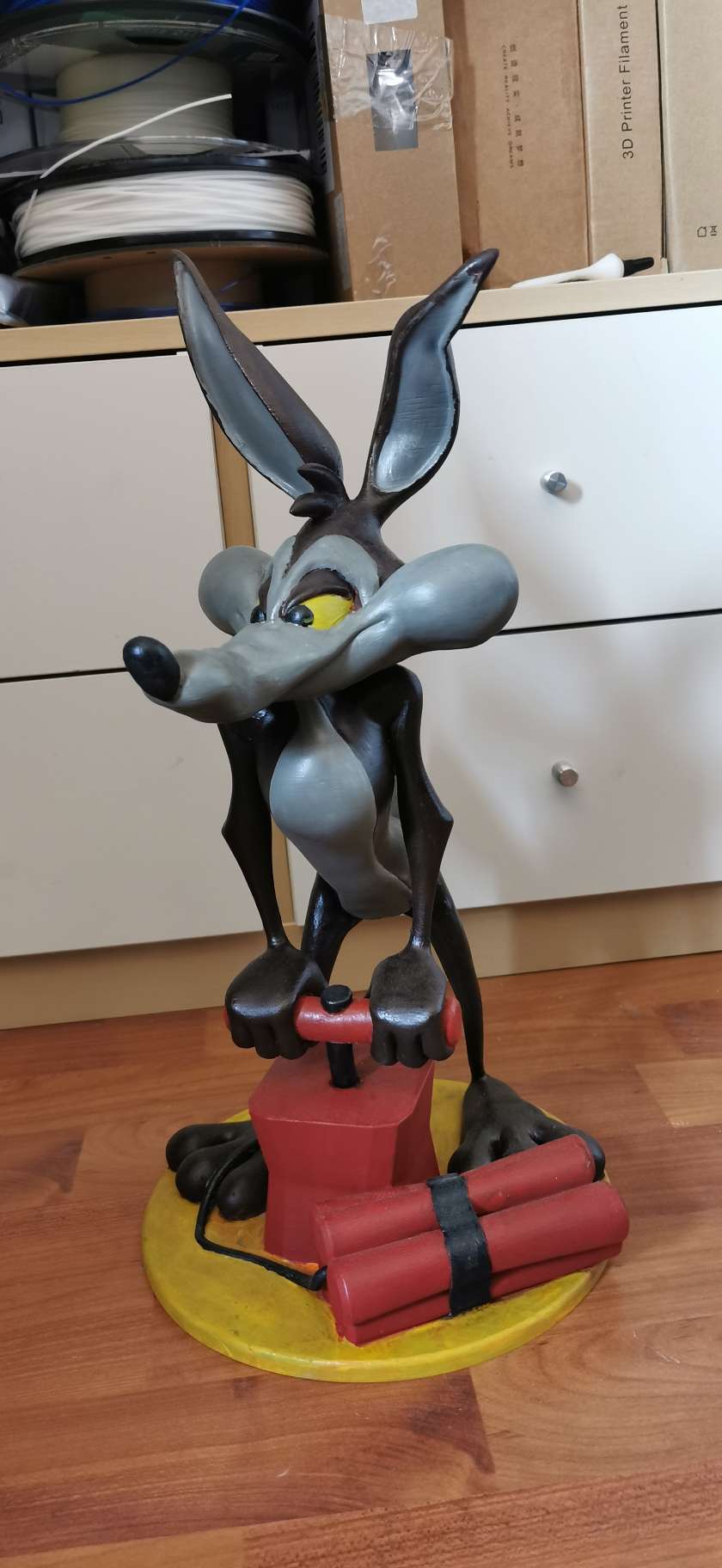 wile coyote immaginario personaggi 3D print model - Mito3D