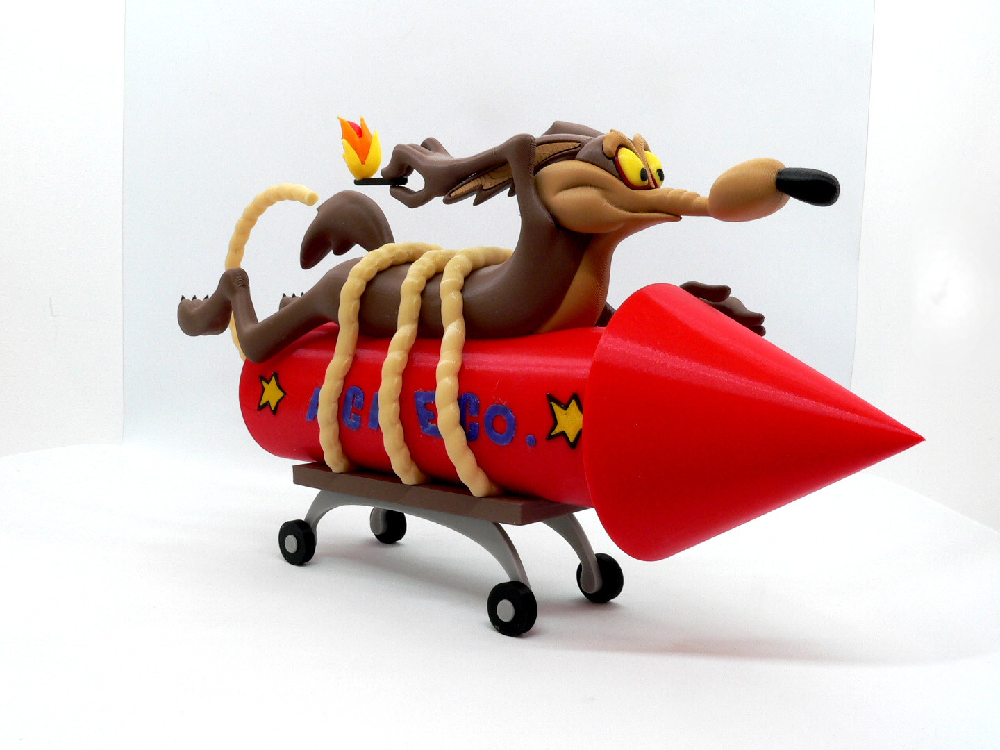 wile coyote 3d Modelli Scarica creality nube immaginario personaggi 3D print model - Mito3D