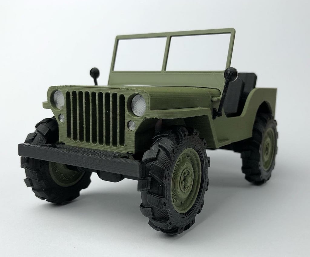 Willys jeep originale stile 3d Modelli Scarica creality nube 3D print model - Mito3D